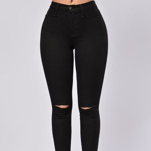 Fashion nova canopy jeans black